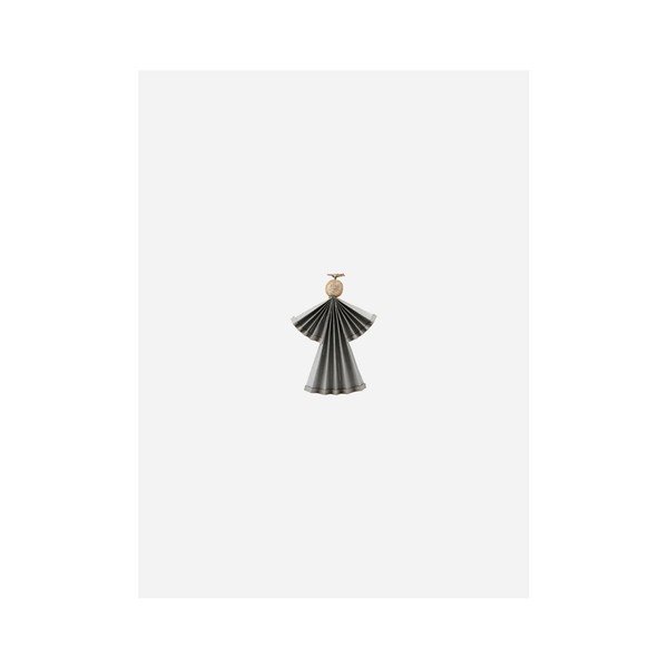 Decorazione grigia a forma di angelo, altezza 12 cm - House Doctor-image-2
