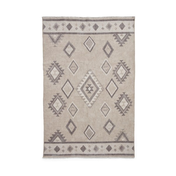 Tappeto beige in misto cotone lavabile 152x230 cm Whisper – Think Rugs