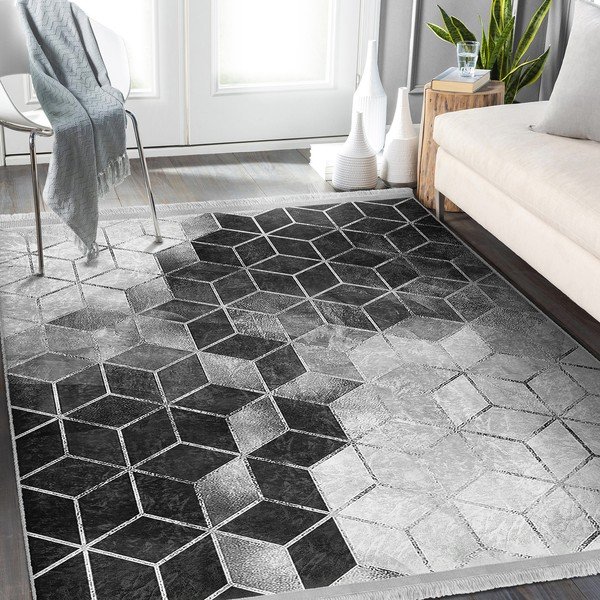 Tappeto grigio 80x150 cm Optic - Mila Home-image-3