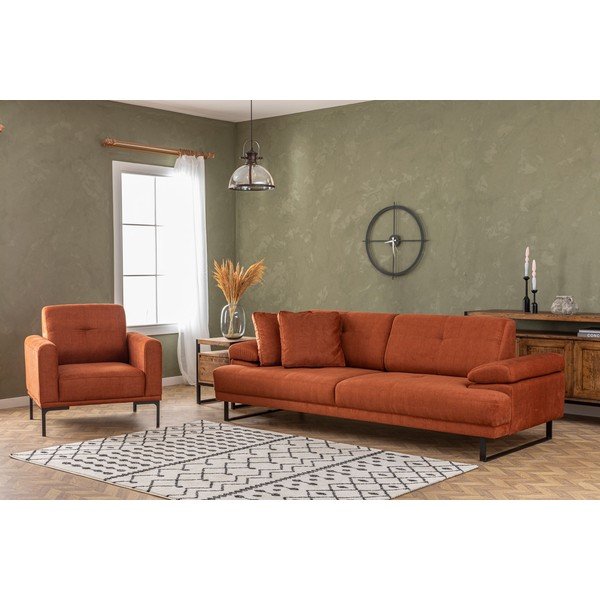 Divano arancione 239 cm Mustang - Balcab Home-image-2