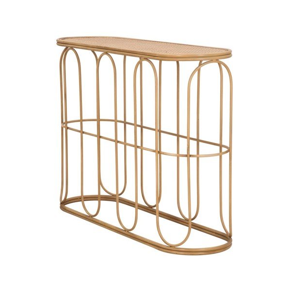 Tavolo consolle di colore naturale in rattan 32x110 cm Samui – Mauro Ferretti-image-2