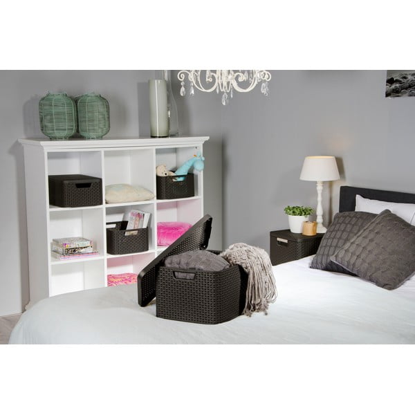 Scatola con coperchio grigia in plastica 33x44,5x25 cm Style – Curver-image-1