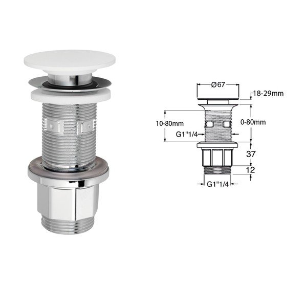 Tappo per lavabo Impala - Sapho-image-2
