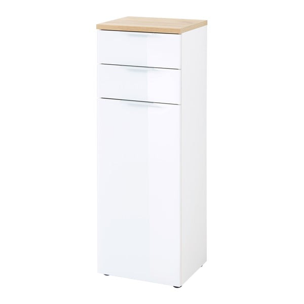 Mobile bagno alto in rovere bianco naturale 39x112 cm Pescara - Germania-image-2