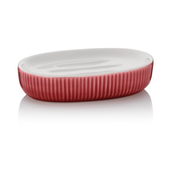 Portasapone in ceramica rossa Ava - Kela