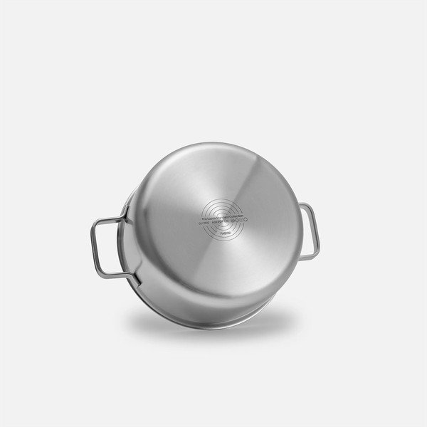 Casseruola in acciaio inox con coperchio incluso 4 l Lucca 4.0 – FABINI-image-1
