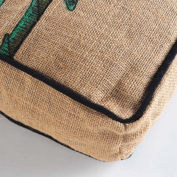 Borsa da salotto verde-marrone Balinesia - douceur d'intérieur-image-1