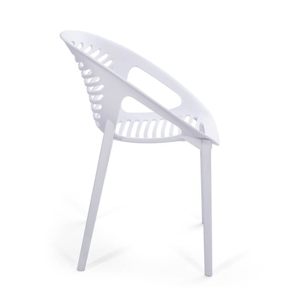 Set da pranzo da giardino per 6 persone con sedia bianca Joanna e tavolo Strong, 210 x 100 cm - Bonami Selection-image-2