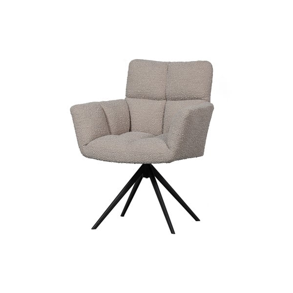 Sedia da pranzo beige in imbottito Vinny – WOOOD-image-2