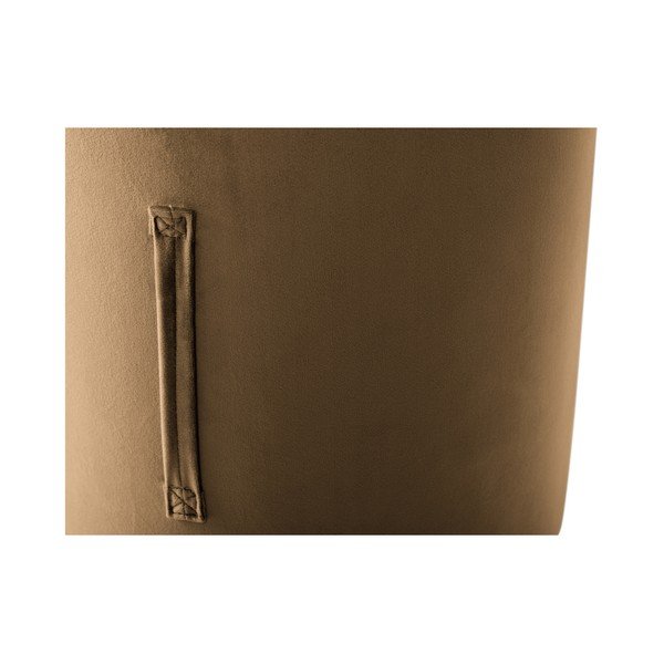 Pouf marrone chiaro , ⌀ 40 cm Fiore - Mazzini Sofas-image-3