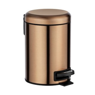 QINOFEN Cestino Gettacarte Piccolo Con Coperchio Ammortizzato E Pedale - 5,5 Litri, Acciaio Inox Anti-impronta, Filtro Anti Odore A Carboni Attivi, Per Bagno E Camera