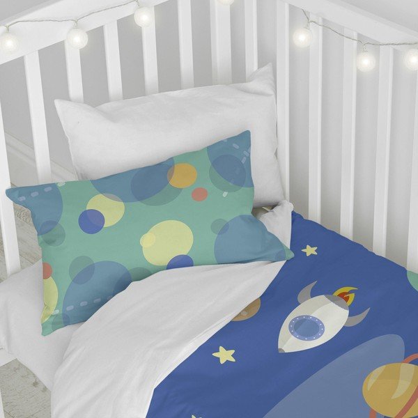 Biancheria da letto per bambini in puro cotone , 115 x 145 cm Astronaut - Happynois-image-4