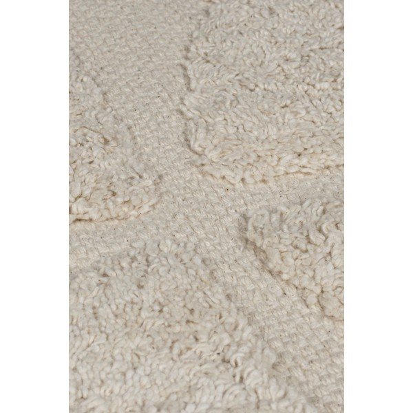 Tappeto in cotone intrecciato a mano color crema 80x150 cm Ada Arch Geo - Flair Rugs-image-2