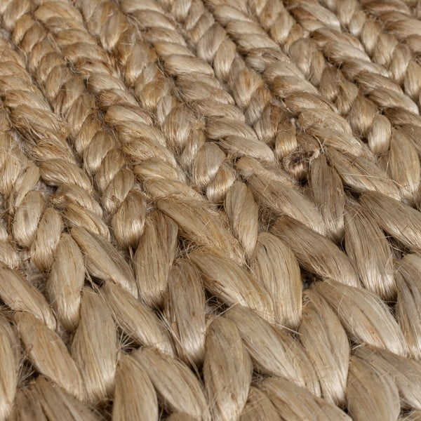 Tappeto in kenaf tessuto a mano in colore naturale 120x170 cm Drew Border - Flair Rugs-image-3