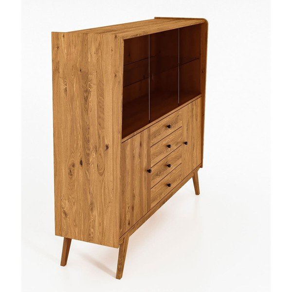 Vetrina in rovere 160x154 cm Retro - The Beds-image-3