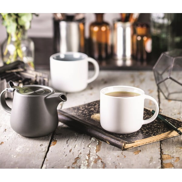 Tazza in porcellana bianca con interno rosa Maxwell & Williams Tint, 440 ml - Maxwell & Williams-image-3