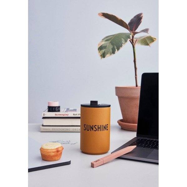 Tazza da viaggio Mustard , 350 ml Sunshine - Design Letters-image-1