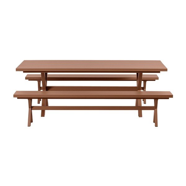 Tavolo da pranzo da giardino in alluminio 100x220 cm Delta - Exotan-image-3