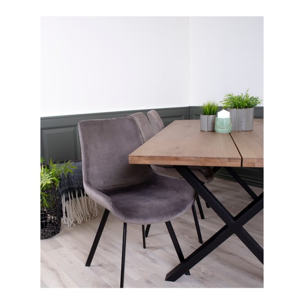 Tavolo da pranzo in Rovere oliato fumé, 200 x 95 cm Montpellier - House Nordic-image-2