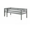 Letto rialzato grigio per bambini , 90 x 200 cm Pino - Vipack