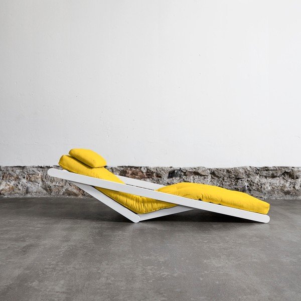 Variabilní lenoška Karup Figo White/Amarillo-image-3