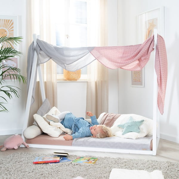 Box letto bianco 70x140 cm Montessori - Roba-image-3