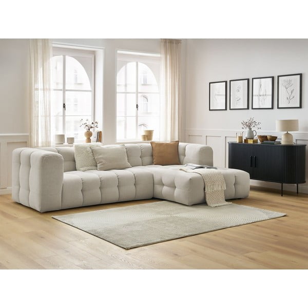 Divano angolare beige Cloud - Bobochic Paris-image-1
