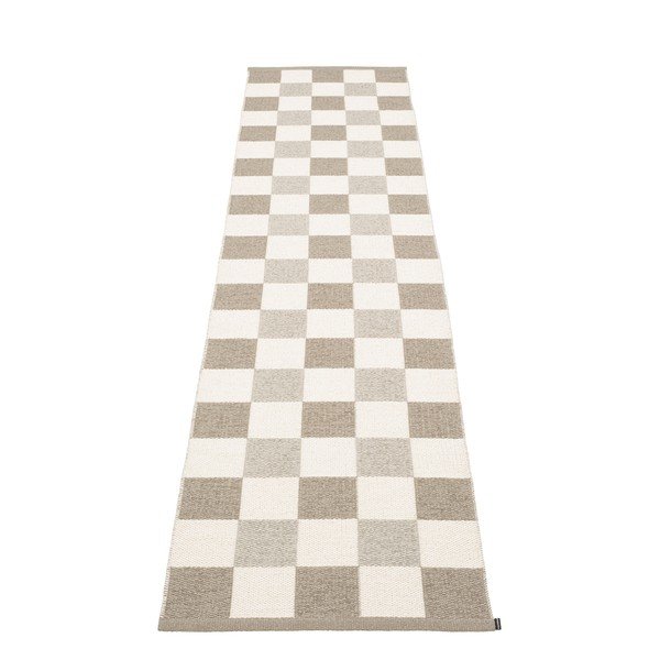 Passatoia da interno/esterno beige/color crema 70x300 cm Pix Dark Linen – Pappelina