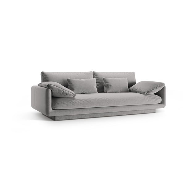 Divano grigio chiaro 220 cm Torino - Micadoni Home-image-1