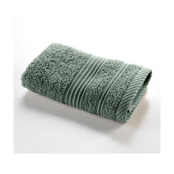 Asciugamano tipo terry color salvia in cotone 30x50 cm Tendresse – douceur d'intérieur