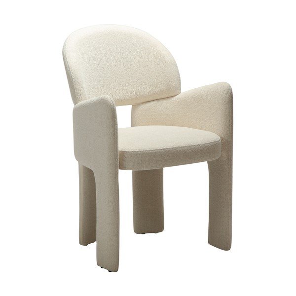 Sedia da pranzo beige con braccioli Aole – DAN-FORM Denmark