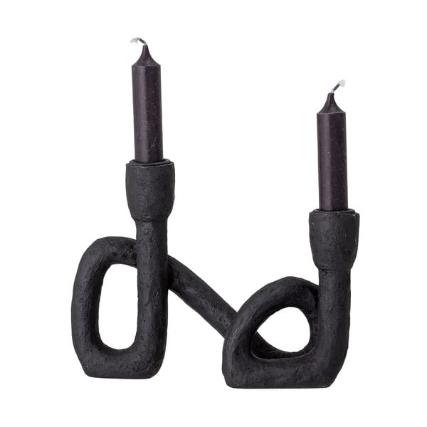 Candeliere nero, altezza 16,5 cm Mashel - Bloomingville-image-3