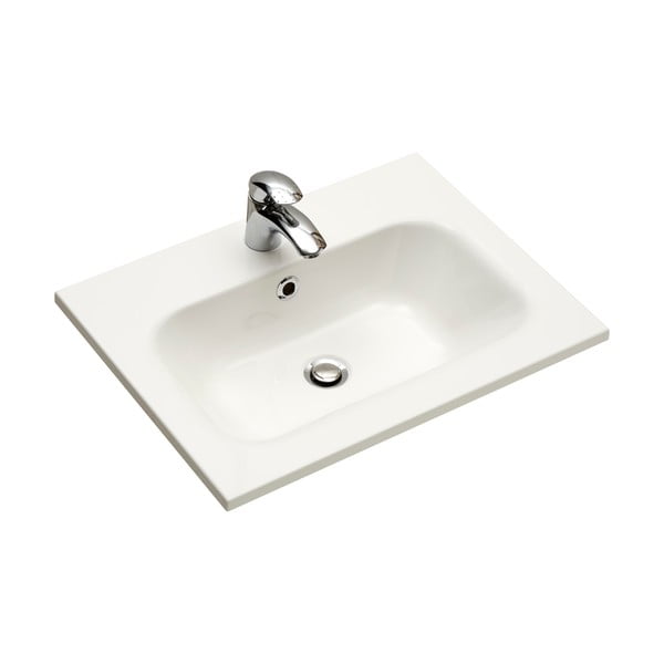 Lavabo in marmo bianco 61x46 cm Set 923 - Pelipal-image-2