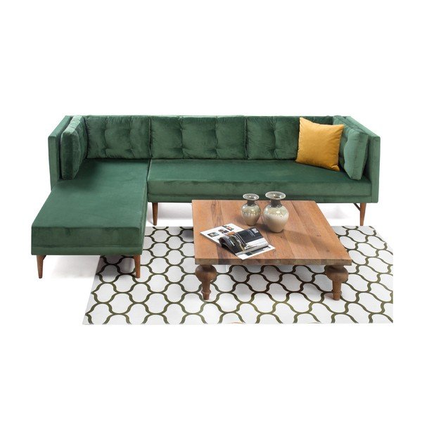 Divano verde angolo sinistro Amalia - Balcab Home