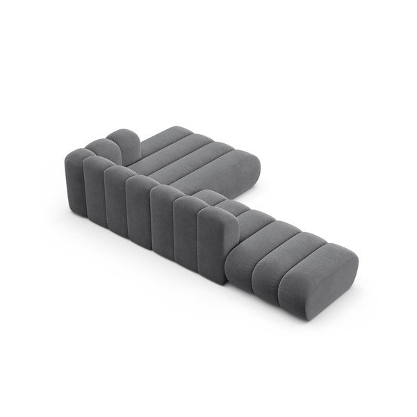 Divano angolare grigio ad angolo destro Lupine - Micadoni Home-image-3