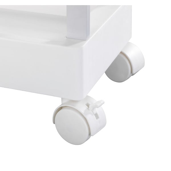 Scaffale mobile in plastica bianca 45x80 cm Mino - Wenko-image-4