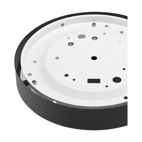 Lampada da soffitto nera con paralume in vetro Dante - LAMKUR-image-4