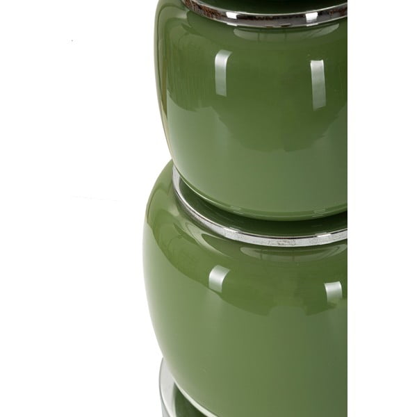 Lampada da tavolo grigio-verde con paralume in tessuto (altezza 57 cm) Eva - Mauro Ferretti-image-4