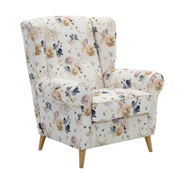 Poltrona a fiori bianchi Anton Angelo - Max Winzer