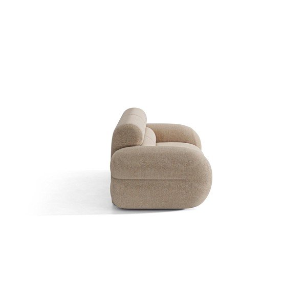 Divano beige con rivestimento in ciniglia 220 cm Neo – Micadoni -image-1