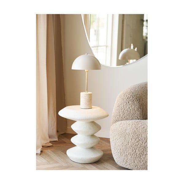 Tavolino rotondo in pietra ø 36 cm Blackburn – House Nordic-image-2