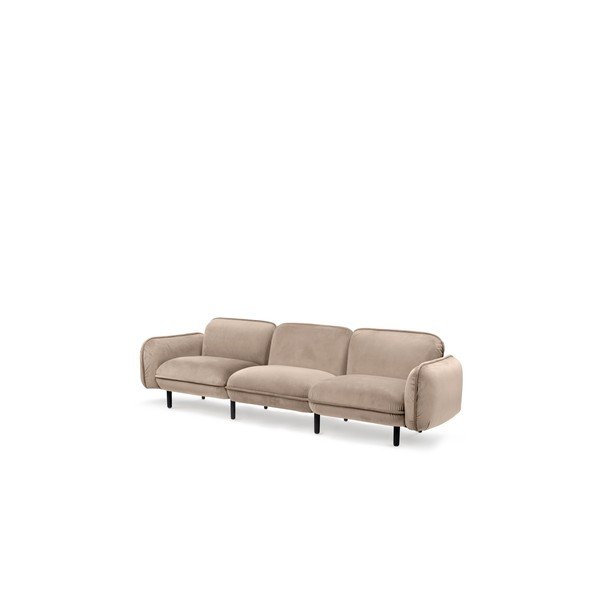 Divano in velluto beige Bean - EMKO-image-2