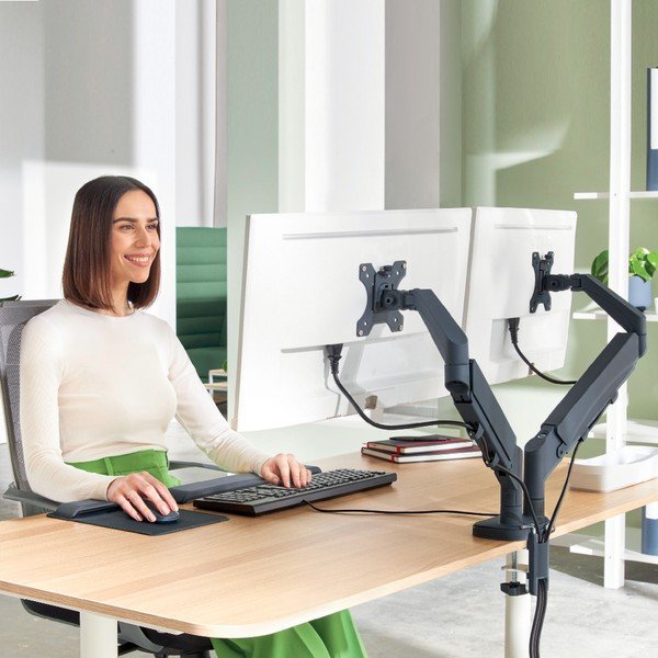 Supporto per due monitor Ergo - Leitz-image-1