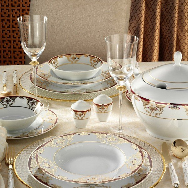 59dílná sada porcelánového nádobí Kutahya Lucembourg-image-3