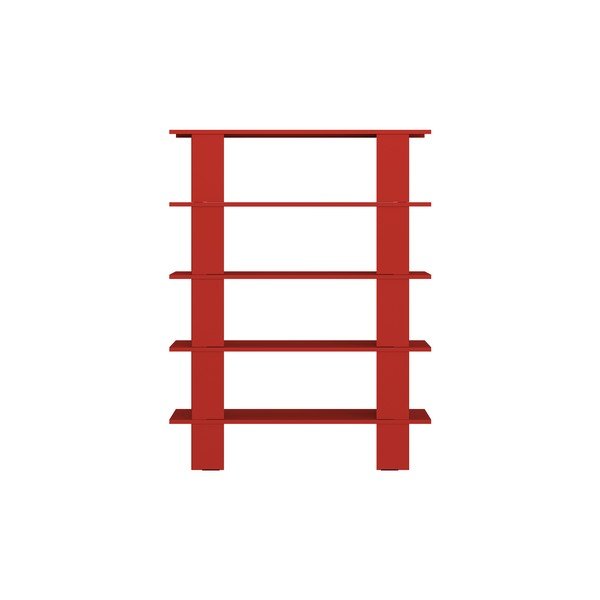 Libreria rossa in metallo 120x156x37 cm Hes – noo.ma-image-3