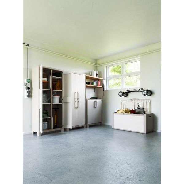 Contenitore da giardino beige in plastica Gulliver – Keter-image-2
