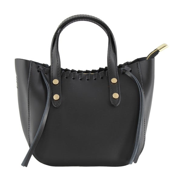 Borsa in pelle nera Anna - Chicca Borse-image-4