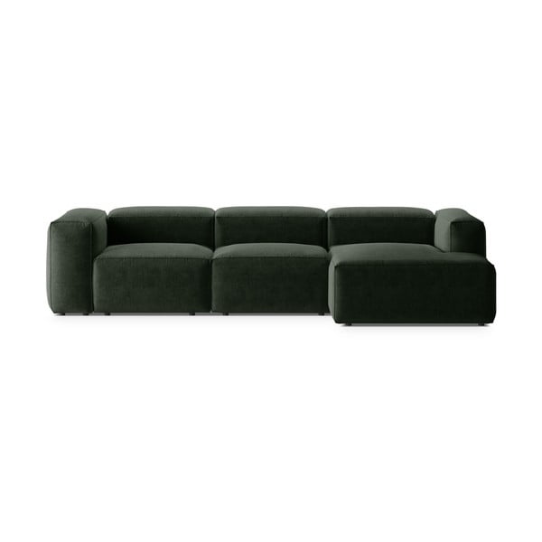 Divano angolare verde (con penisola a destra/con chaise lounge) Bergamo – Cosmopolitan Design
