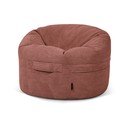 Pouf a sacco per bambini color mattone con rivestimento in velluto a coste Roll 80 – SLOWDOWN