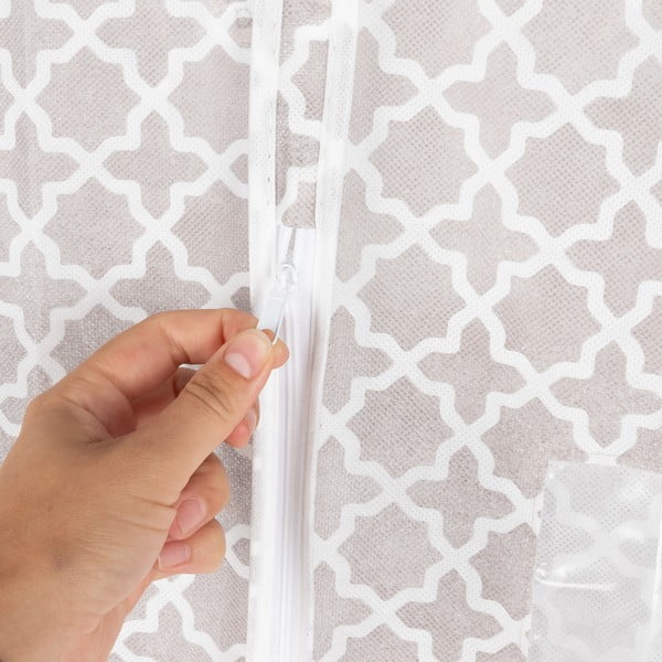 Borsa per abiti sospesi beige, altezza 137 cm - Compactor-image-4